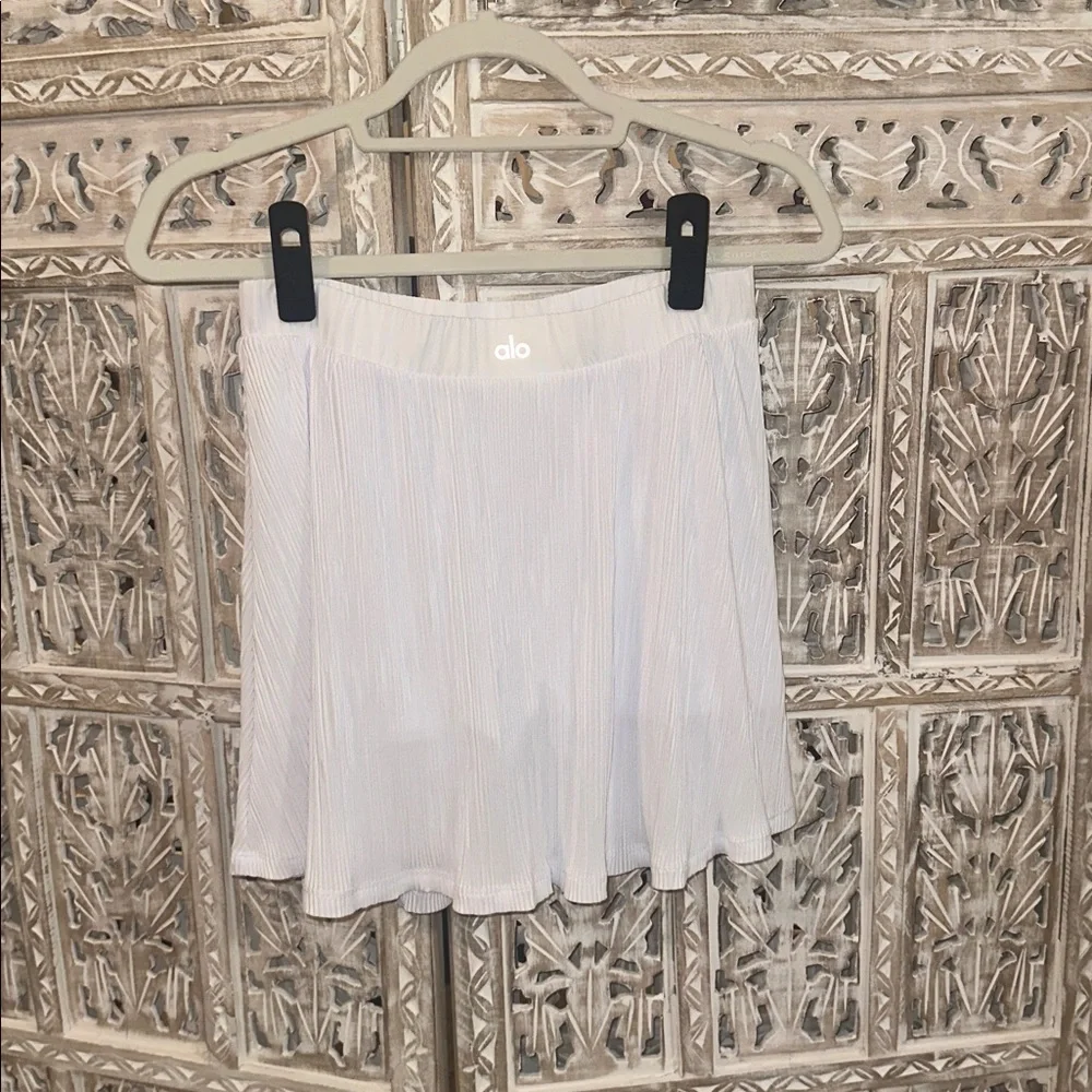 ALO Plisse Jacket and Skirt Set